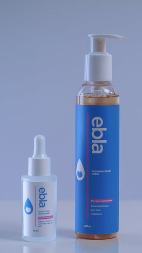 Kit com Sérum Niacinamida e Sabonete Detox